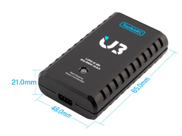 TK13400 ToolkitRC U3 LiPo 2-3s 2A Ladegerät DC 9-20V USB-C